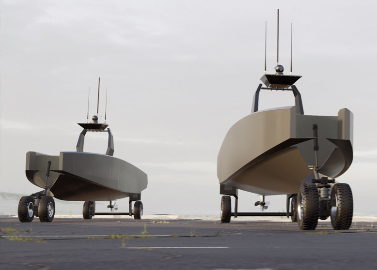 April 4th, 2024: Metal Shark Debuts Autonomous, Amphibious, Semi-Submersible “Prowler” Military USV and “Frenzy” Micro-USV